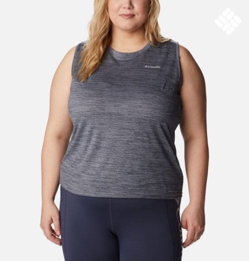 Women's Columbia Alpine Chill Zero Tanks Dark Grey | Plus Size CA-AA05L